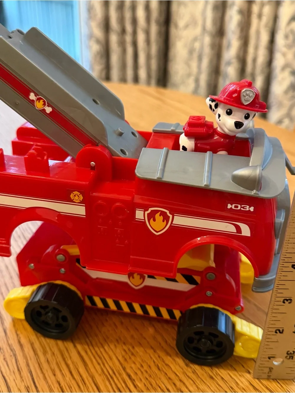 Paw Patrol Red and Gray Marshall Fire Rescue Truck